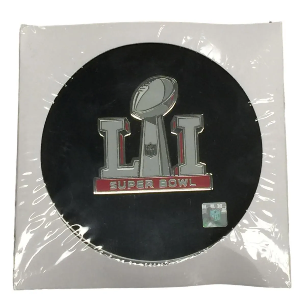 2017 Super Bowl LI 51 Houston Aminco Metal Jumbo Football Trophy Logo Pin