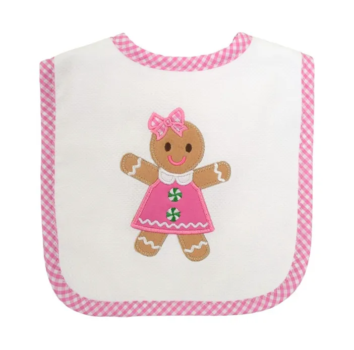 3 Marthas - Gingerbread Girl Feeding Bib