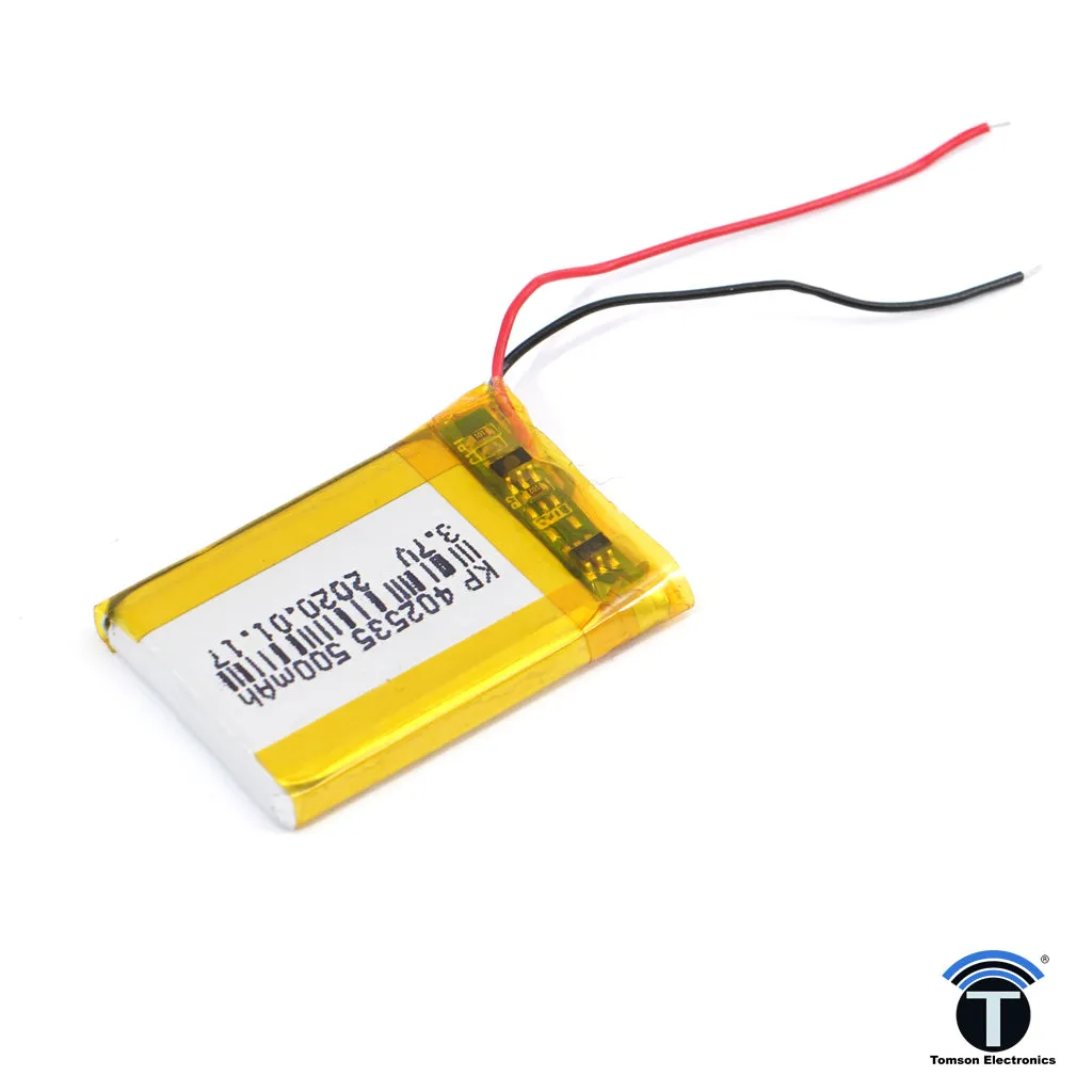 3.7V 500mAh Rechargeable Lithium Lipo Battery for RC Quadcopter