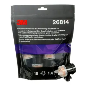 3M 26814 PERF Accuspray Atomizing Head Refill Kit 1.4mm 10 Pack