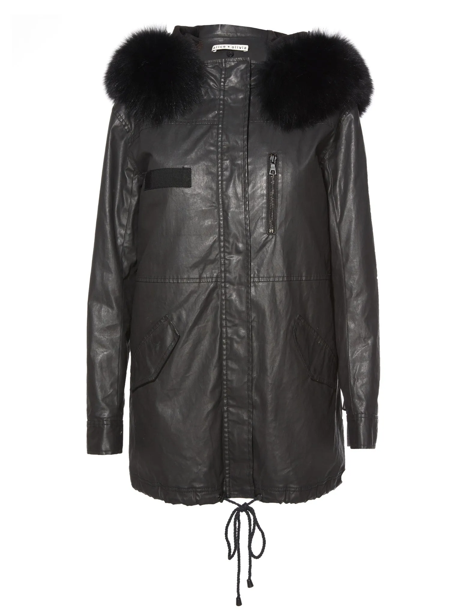 Alice   Olivia - Tandy Oversize Parka Black