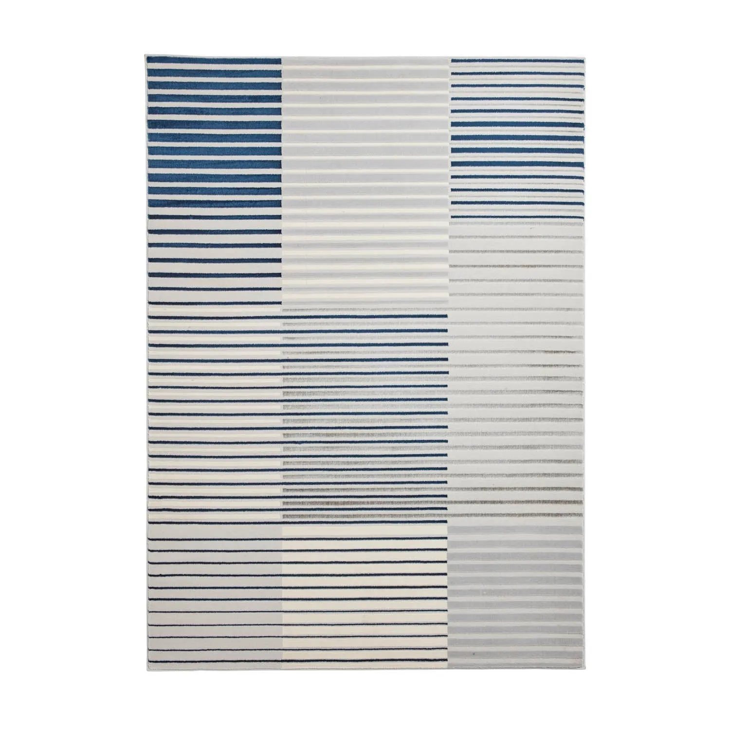 Apollo 2681 Grey/Navy Stripe Rug