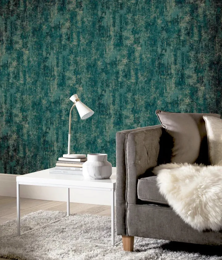 Arthouse Stone Textures Emerald Wallpaper - 904005