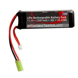 ASG Batteri Li-Po - 11.1V 2200 mAh 30C - Tamyia