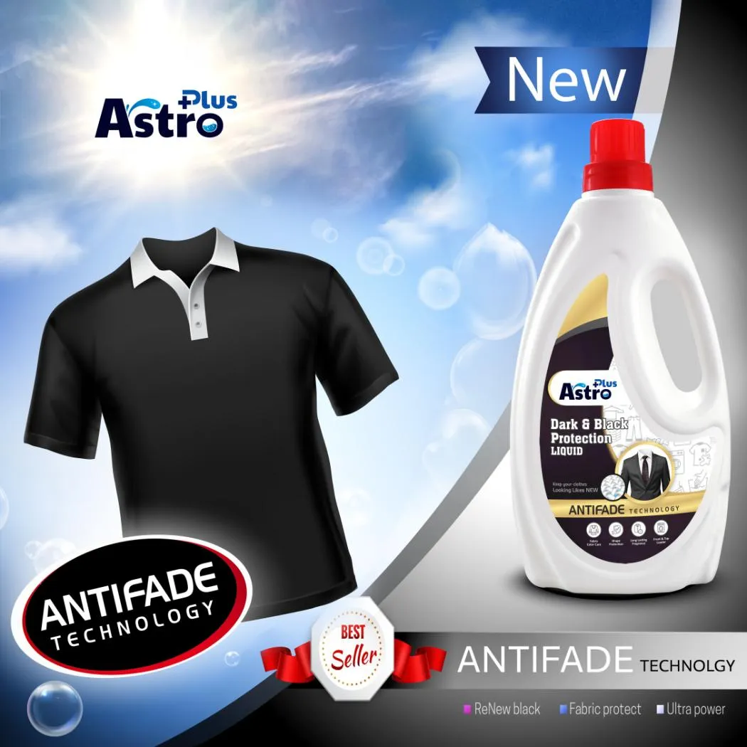 Astro Plus Dark & Black Protection Liquid Antifade Technology Classic Liquid Detergent Classic Liquid Detergent