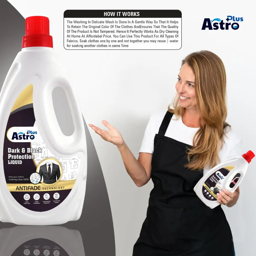 Astro Plus Dark & Black Protection Liquid Antifade Technology Classic Liquid Detergent Classic Liquid Detergent