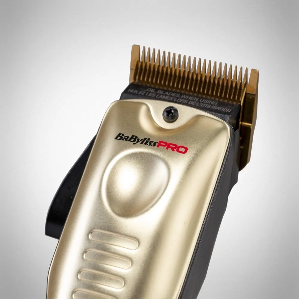 Babyliss Pro Cordless Lo-Pro FX Hair Clipper Gold