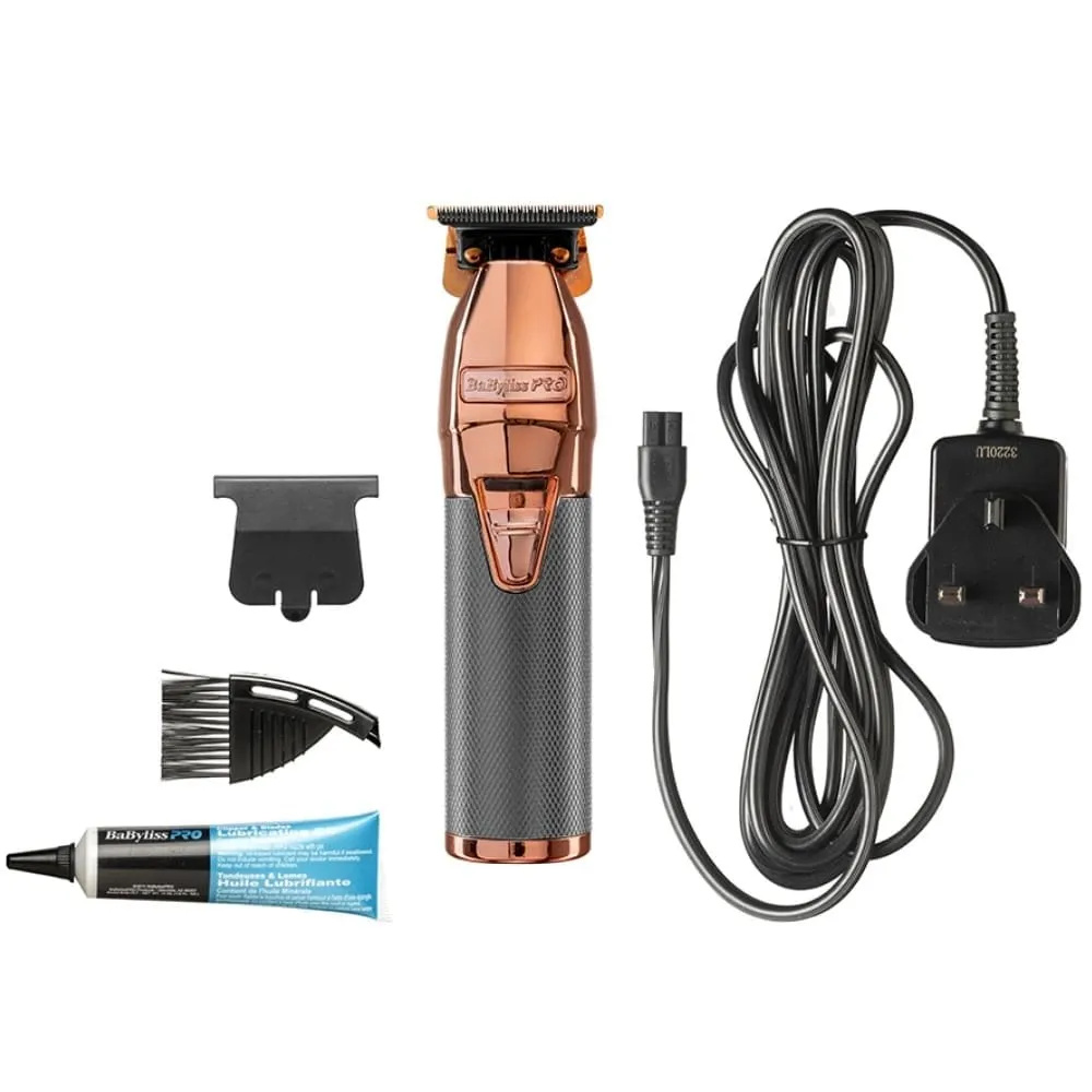 BaBylissPRO Rose Gold Cordless Super Motor Skeleton Trimmer