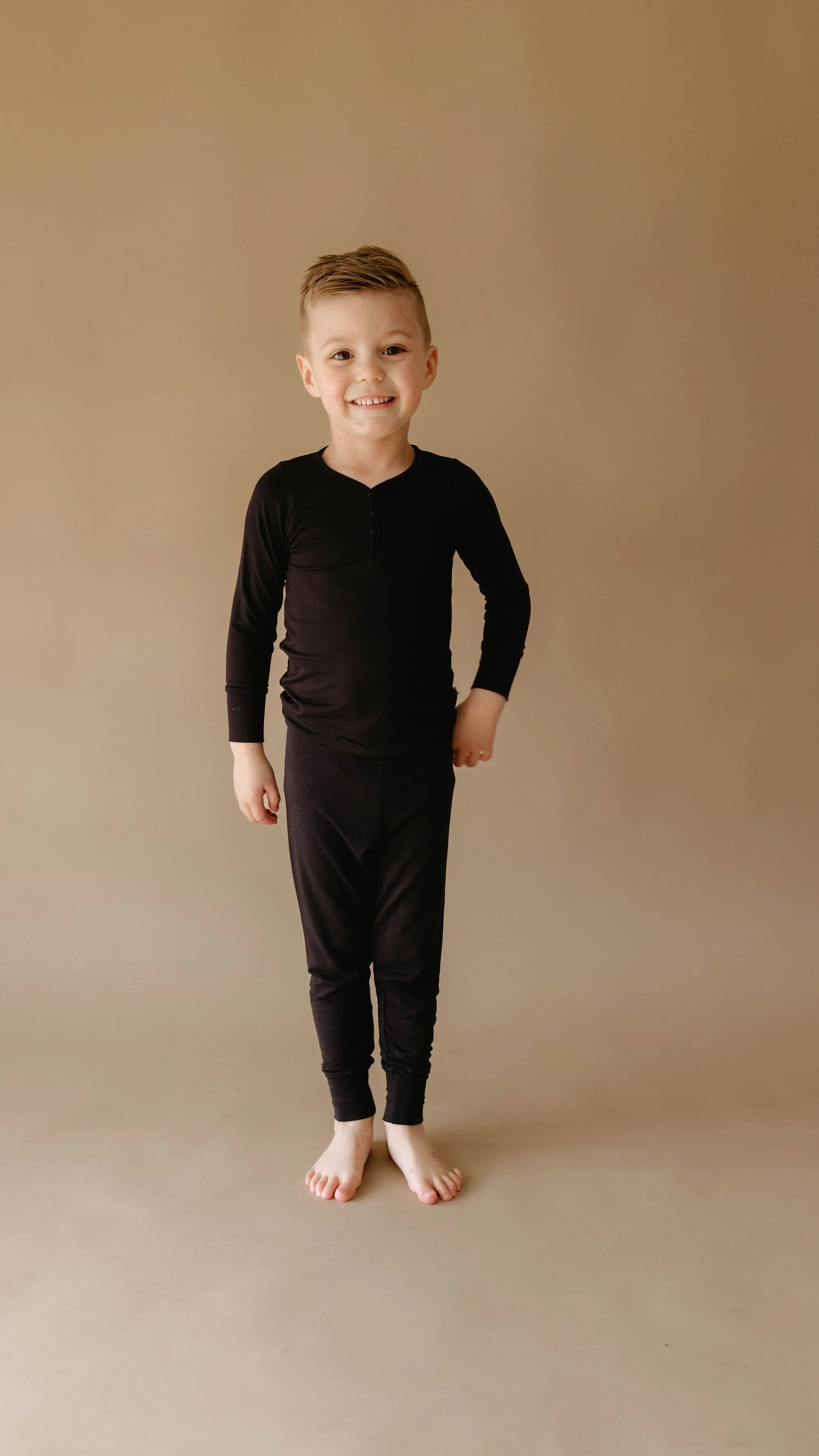 Bamboo Two Piece Pajamas | Black