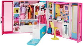 Barbie Dream Closet with 30  Pieces Toy Closet Includes 5 Outfits