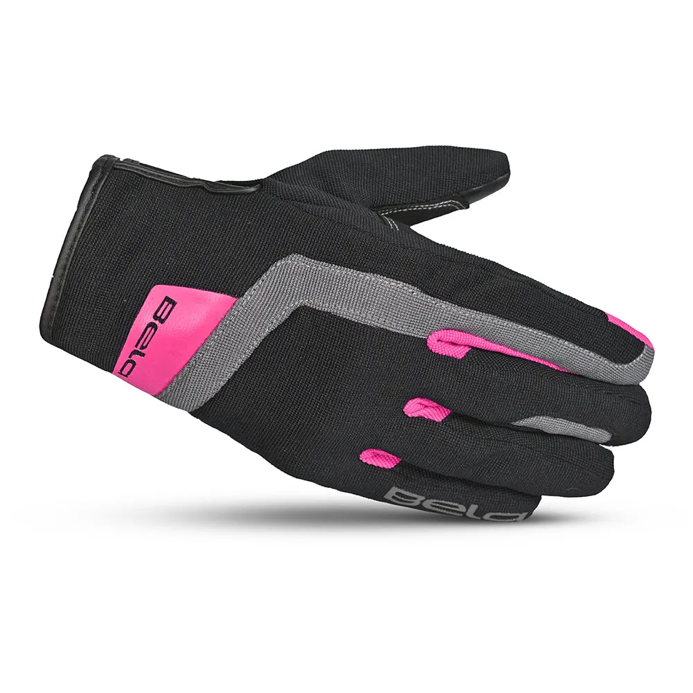 Bela Galaxy Winter Lady Motorcycle Gloves Black Pink