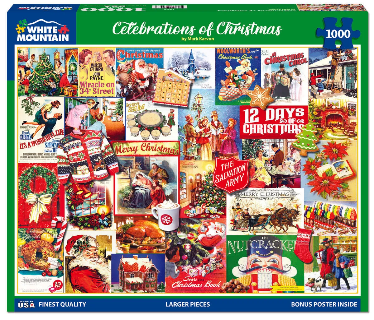 Celebrations of Christmas (1868pz)  - 1000 Piece Jigsaw Puzzle