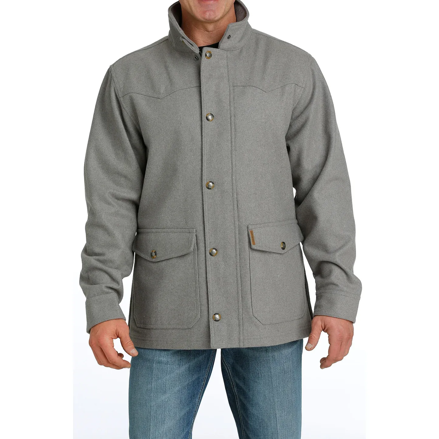 Cinch Men's Grey Wooly Ranch Coat