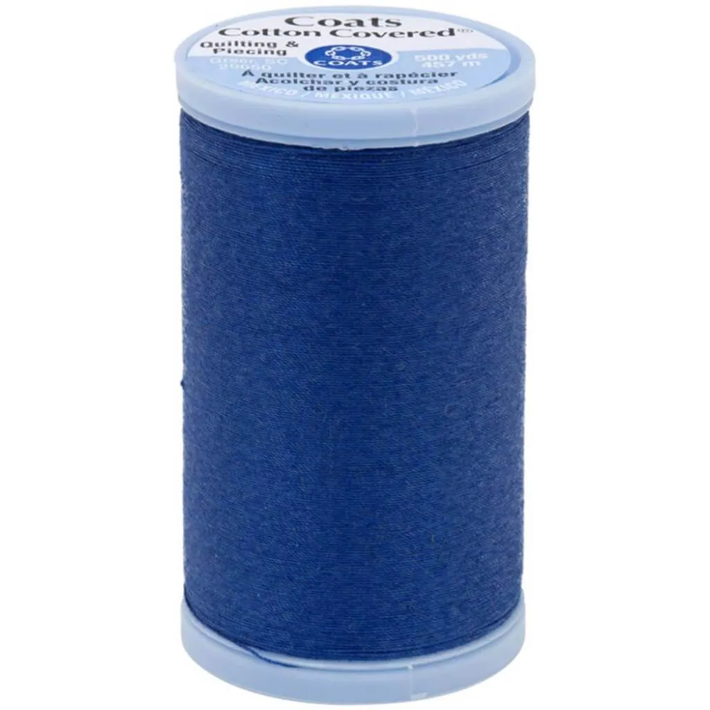 Coats Cotton Covered Quilting & Piecing Thread 500yd Yale Blue