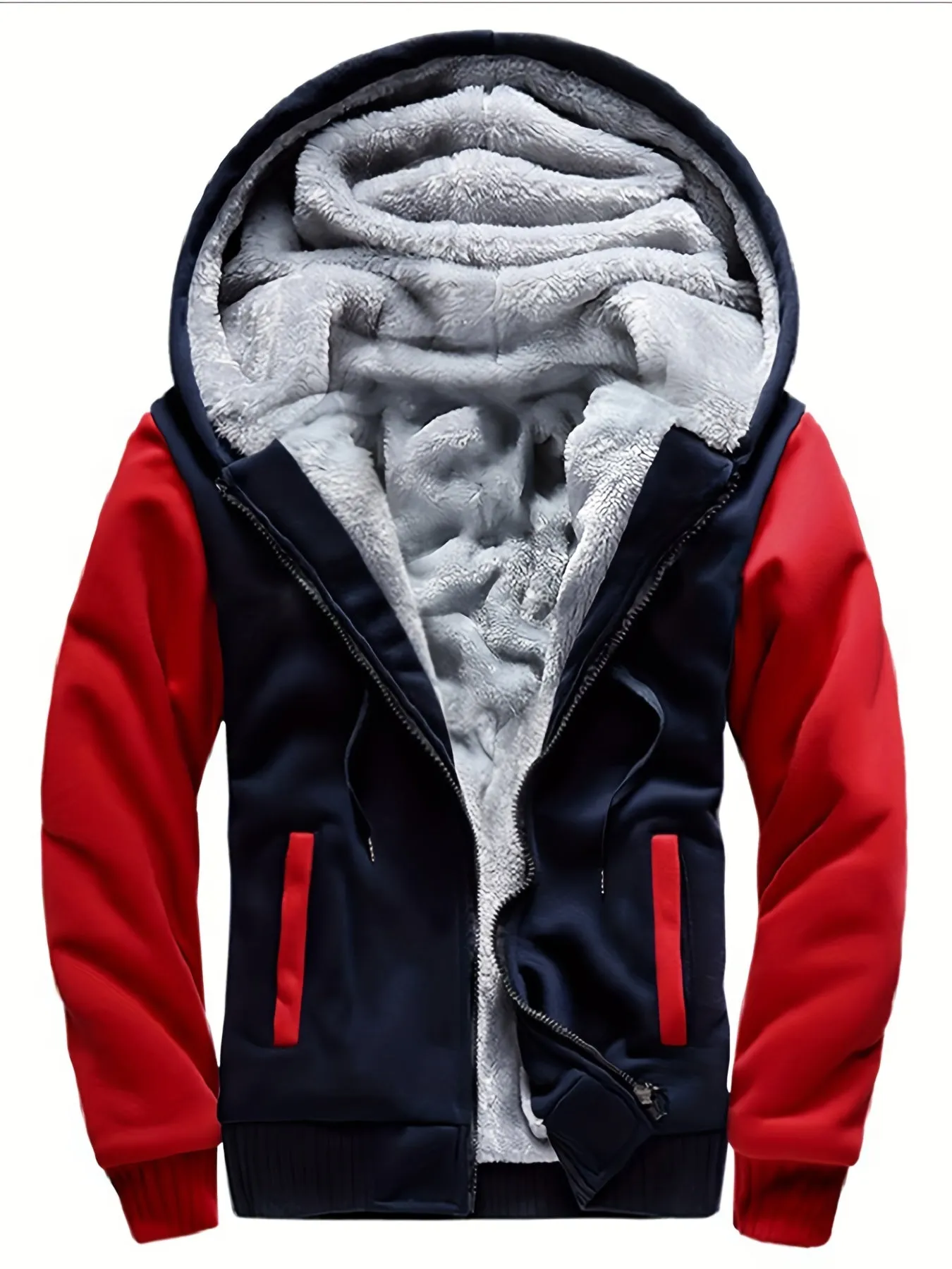 Cozy Mens Hooded Fleece Jacket Perfect FallWinter Essential