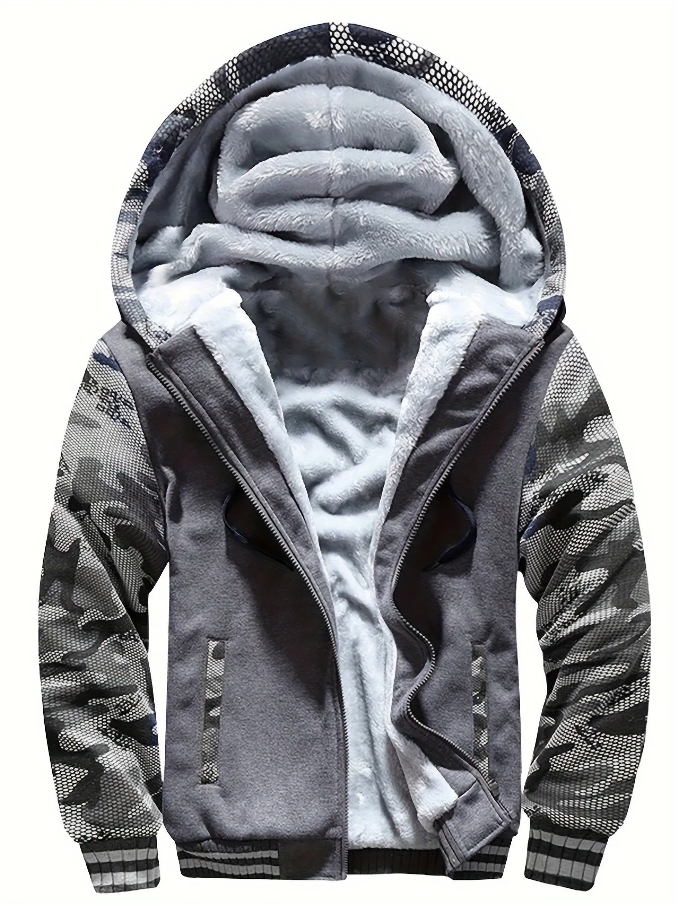 Cozy Mens Hooded Fleece Jacket Perfect FallWinter Essential