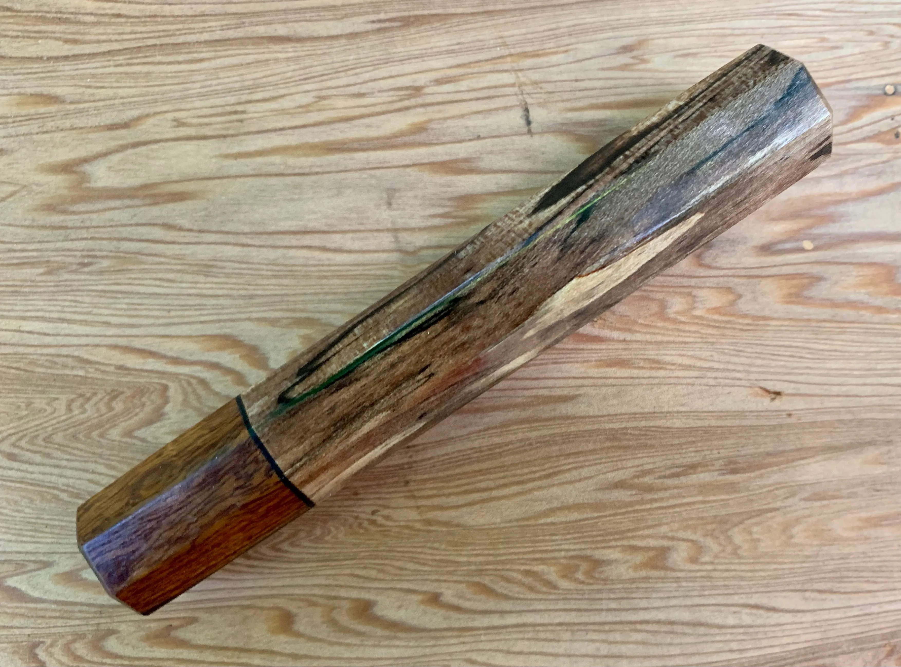 Custom Japanese Knife handle (wa handle) - Spalted Pecan