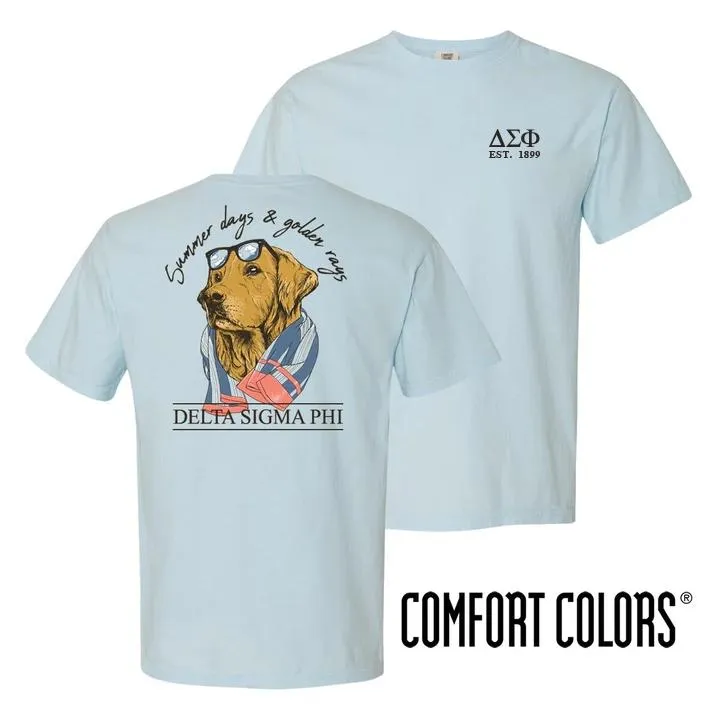 Delta Sig Blue Comfort Colors Retriever Tee