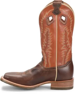 Double H Brown Casino Broad Square Toe Roper Boots for Men