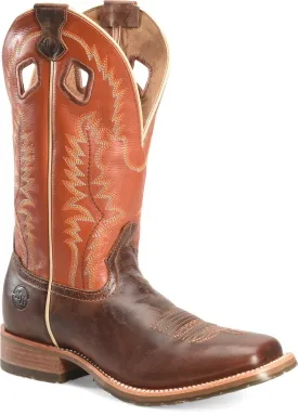 Double H Brown Casino Broad Square Toe Roper Boots for Men