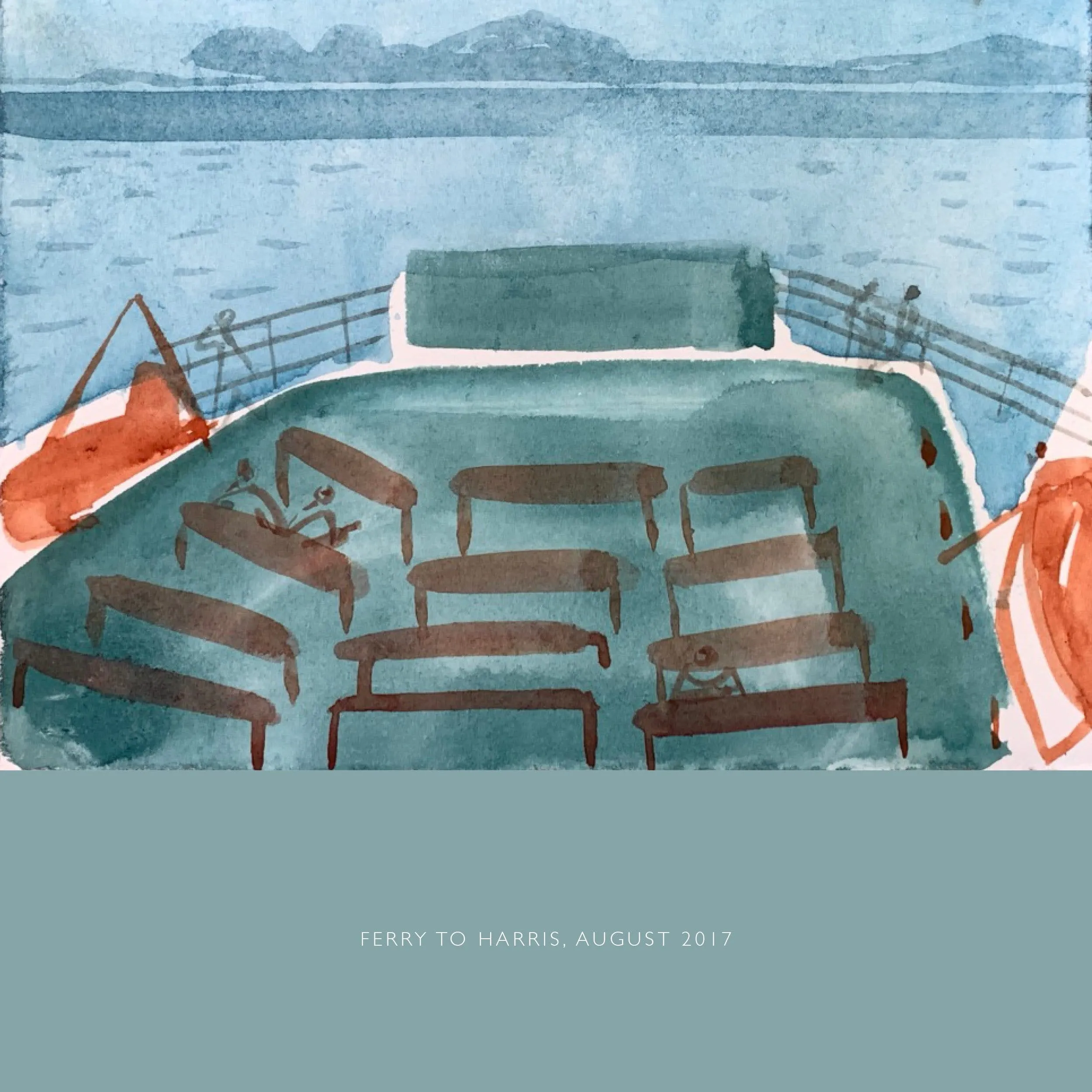 Ferry to Harris Greetings Card