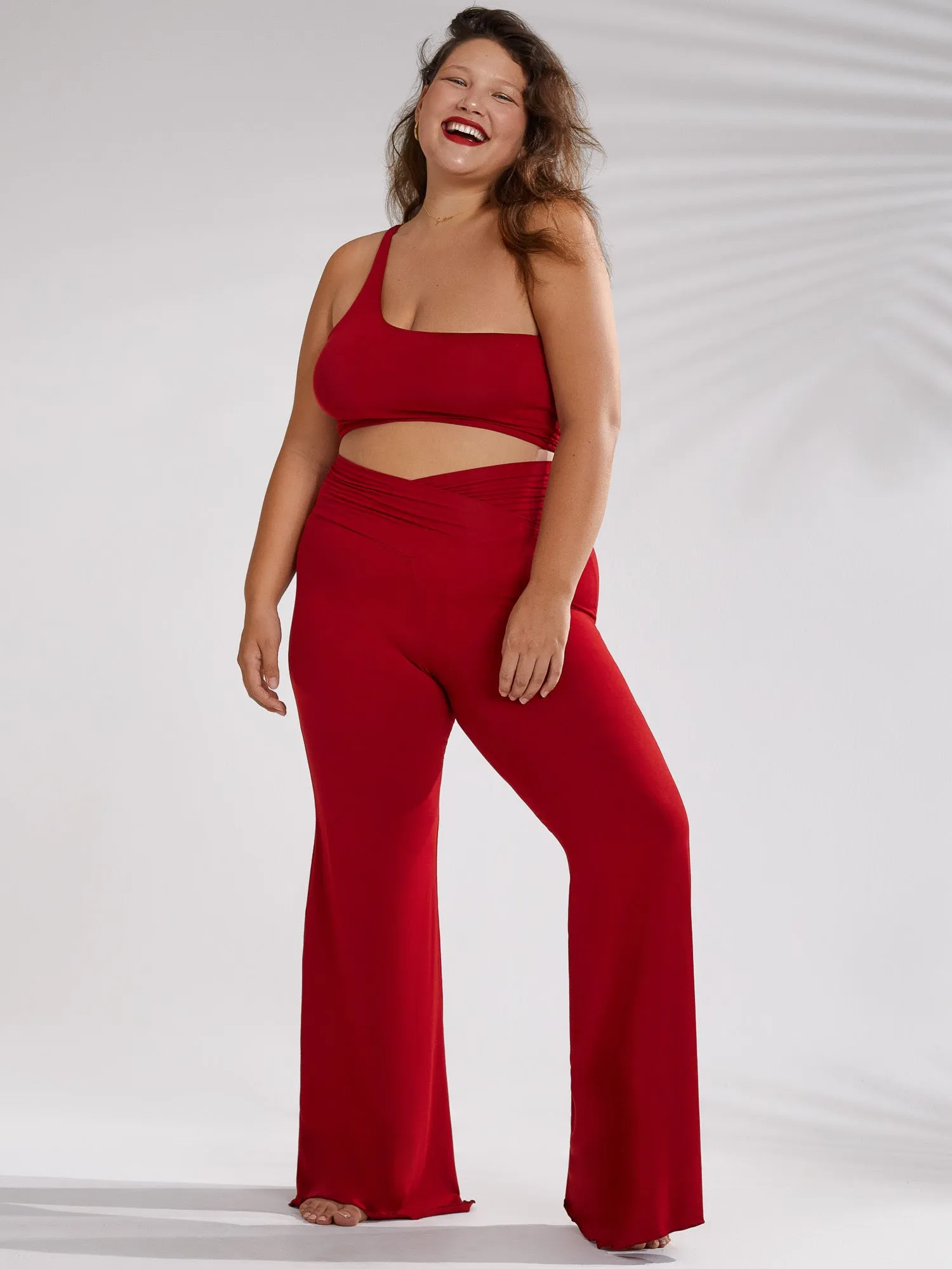 Freya Pant - Crimson Red