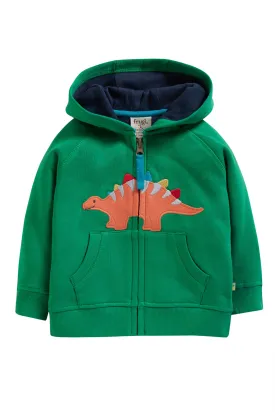 Frugi Switch Hayle Hoody Green Dino