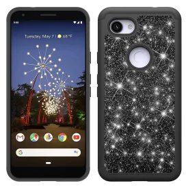 Google Pixel 3a Case - Glitter, TPU Shock Absorbing