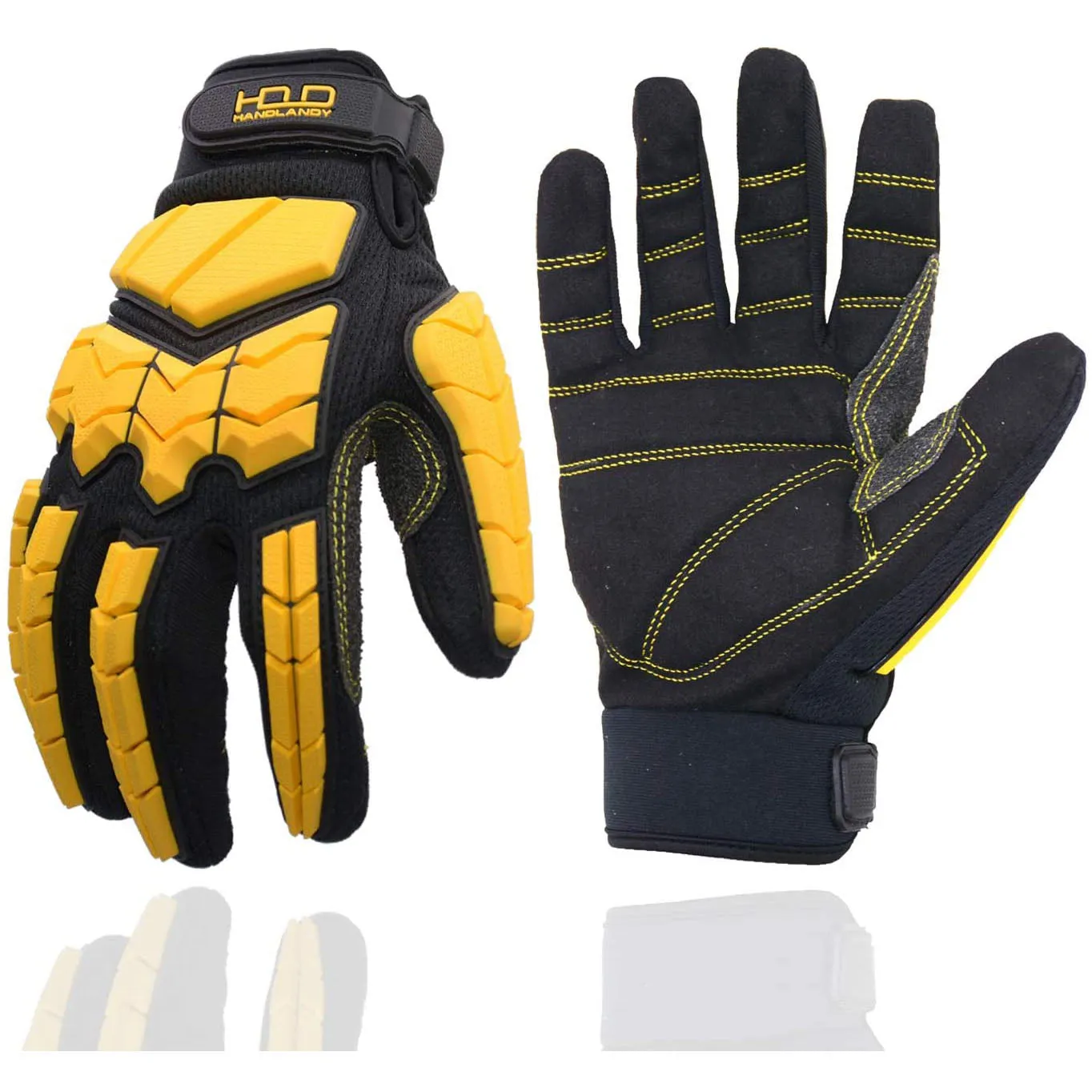 Handlandy Heavy Duty Gloves Anti Vibration TPR Impact H6354252