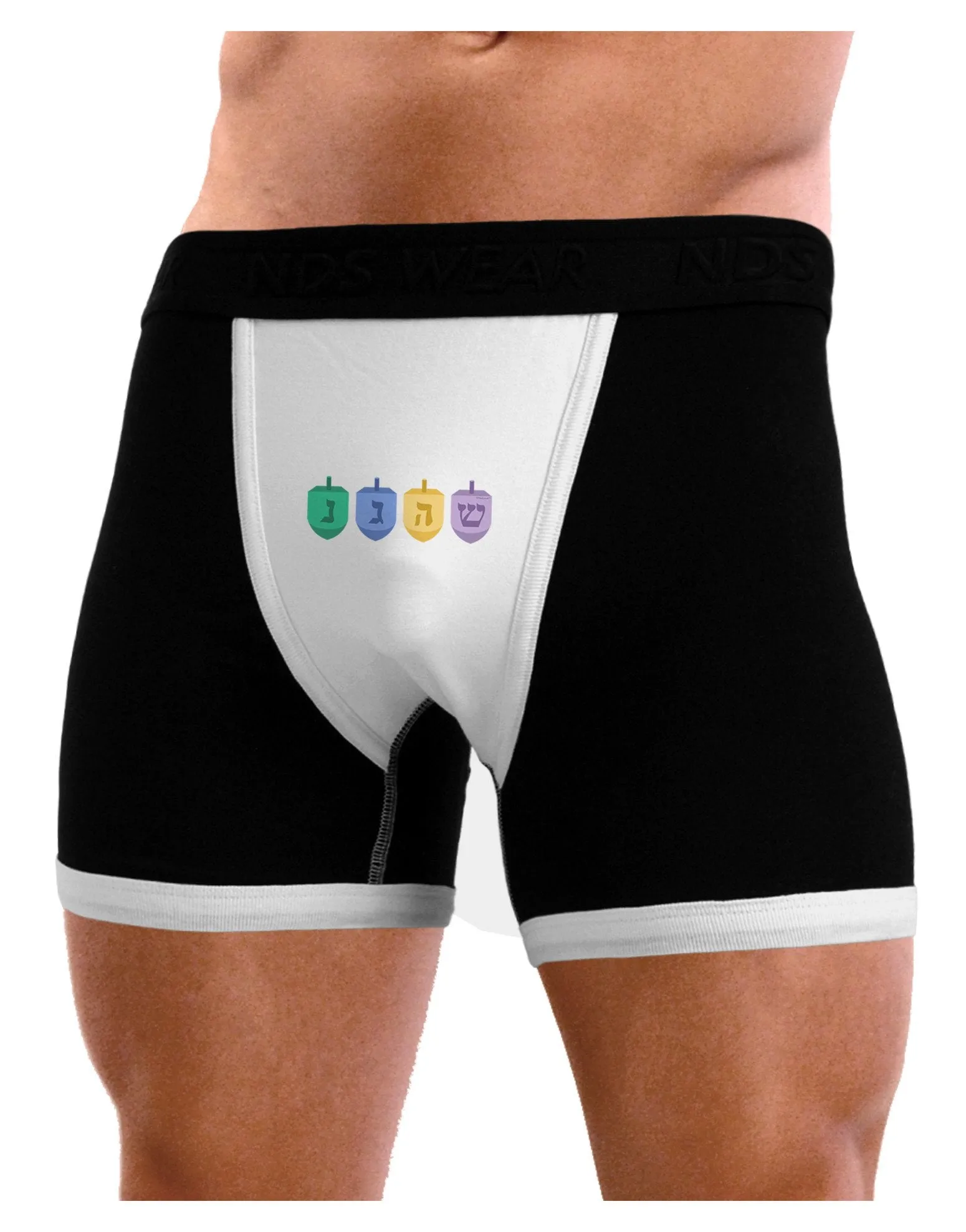 Hanukkah Dreidels Mens Boxer Brief Underwear