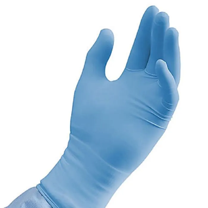 Intco Synguard NGPF700 Exam Grade Nitrile Gloves, Light Blue, Box of 100