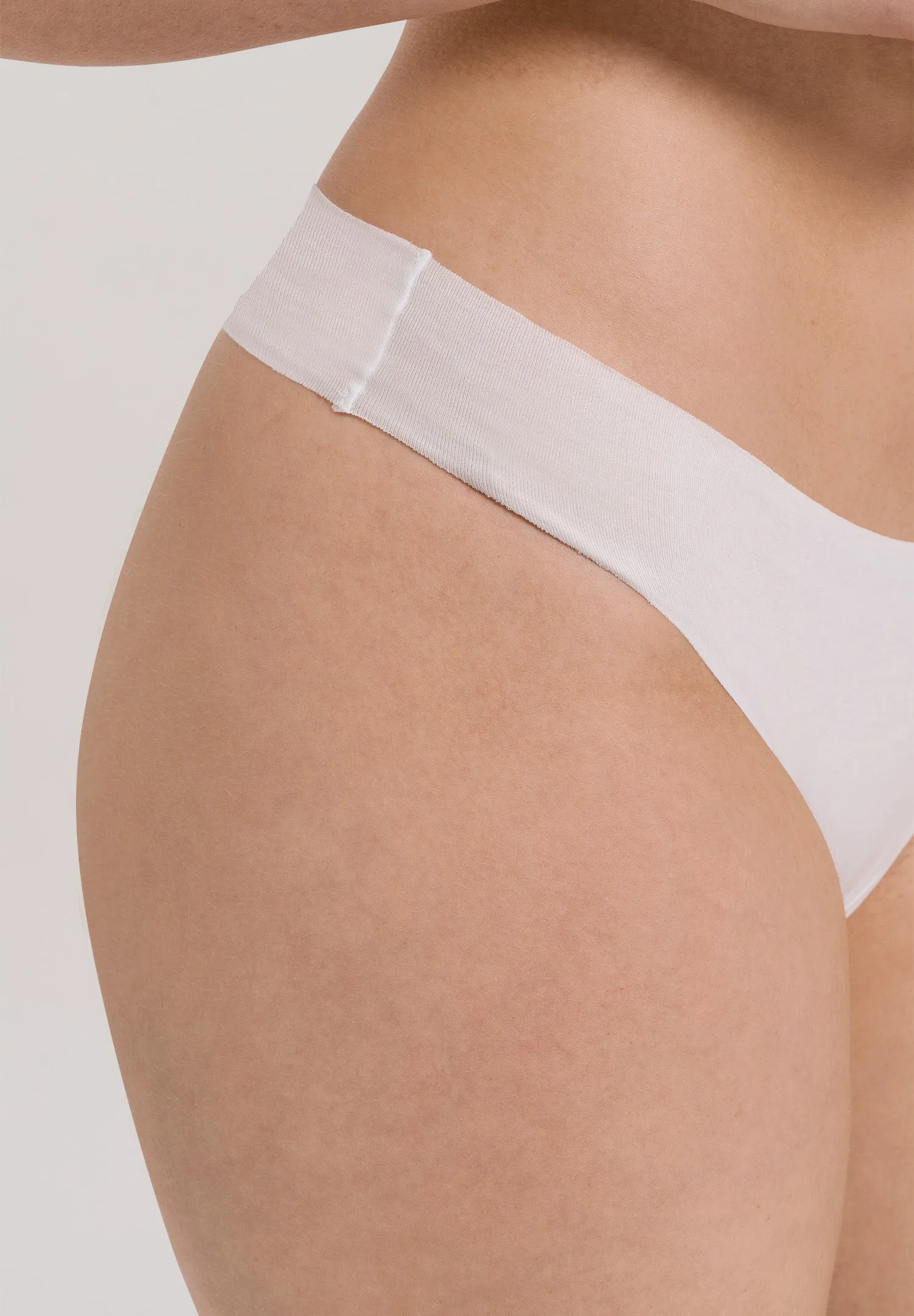 Invisible Cotton Thong | White 71225-101