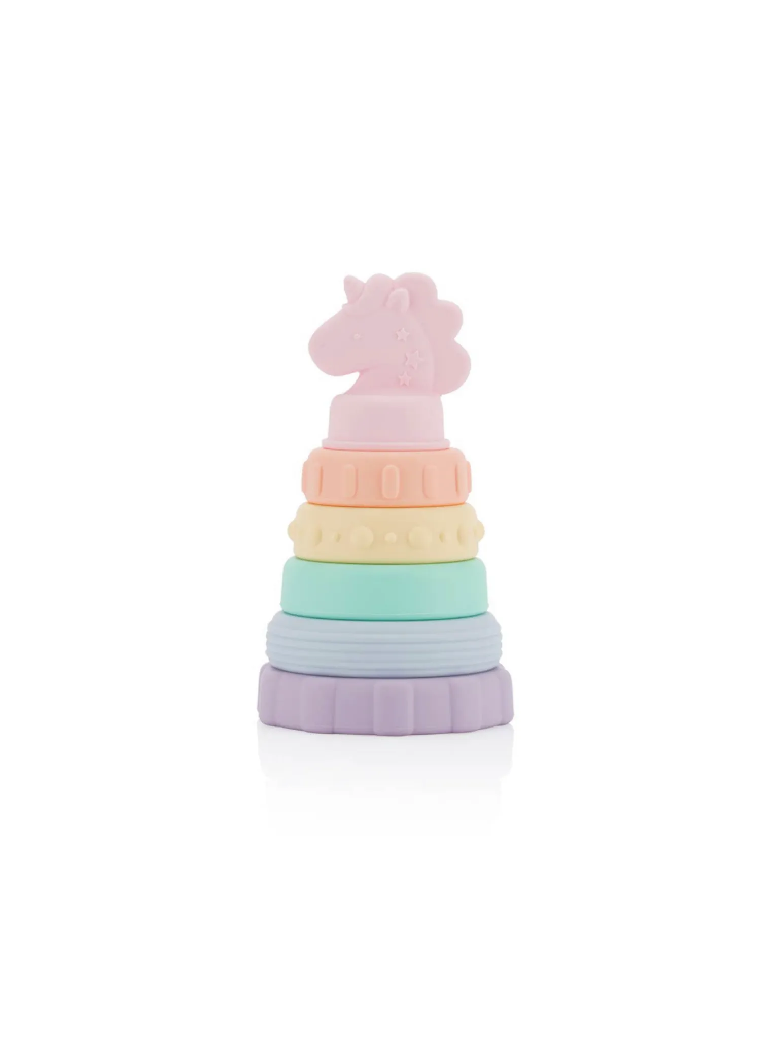 Itzy Stacker Silicone Stacking Toy - Unicorn