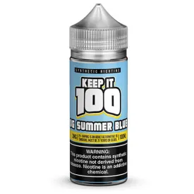 Keep It 100 Synthetic E-juice - Summer Blue