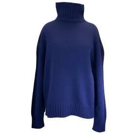 Lanvin Majorelle Blue High Neck Jumper