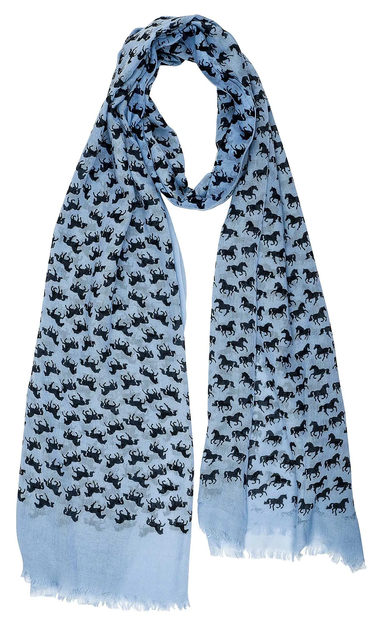 Lila Horse Silhouettes Scarf