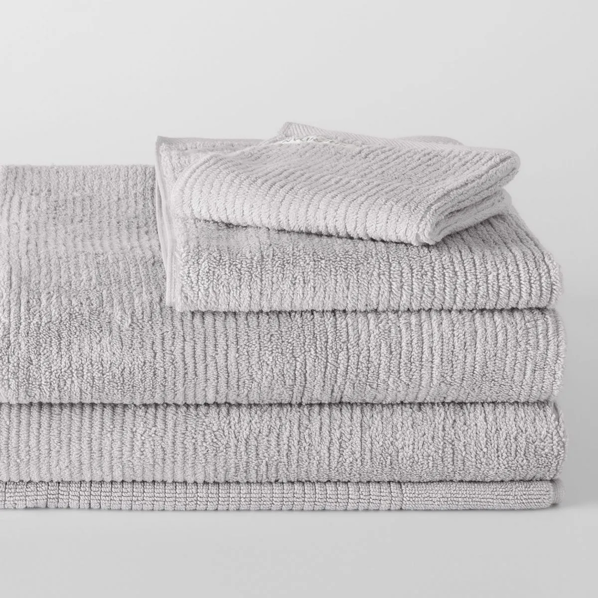 Living Textures Trenton Towel Collection by Sheridan SILVER GREY