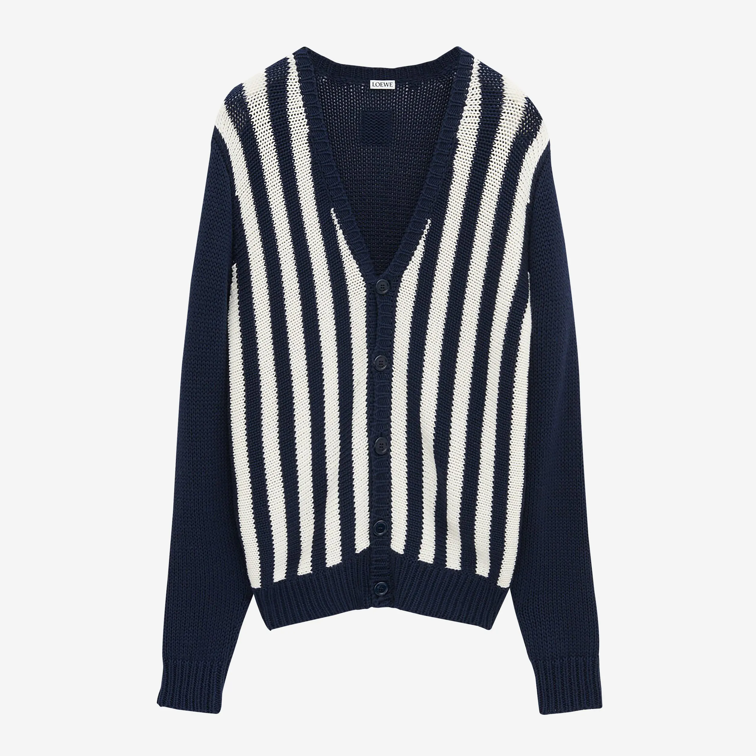 Loewe Premium Cotton-Wool Blend Cardigan for Unisex