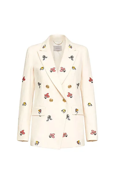 Marella Monza Embroided Cream Jacket