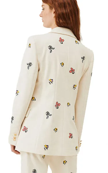 Marella Monza Embroided Cream Jacket