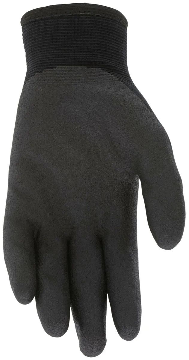 MCR Safety Ninja Ice N9690 15 Gauge Coated Insulated Work Gloves, Black