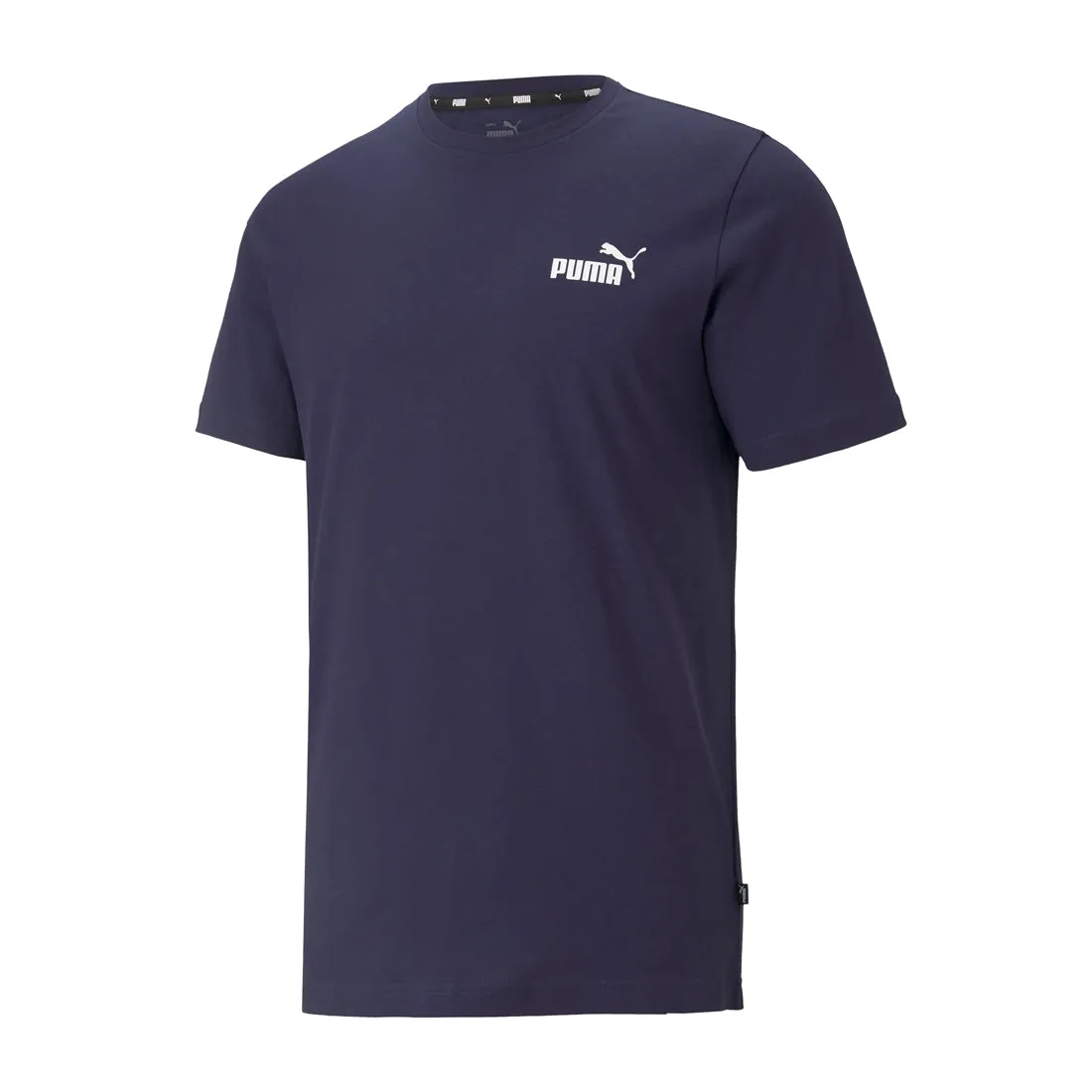 PUMA MEN MEN'S ESS SMALL LOGO ROUND NECK NAVY