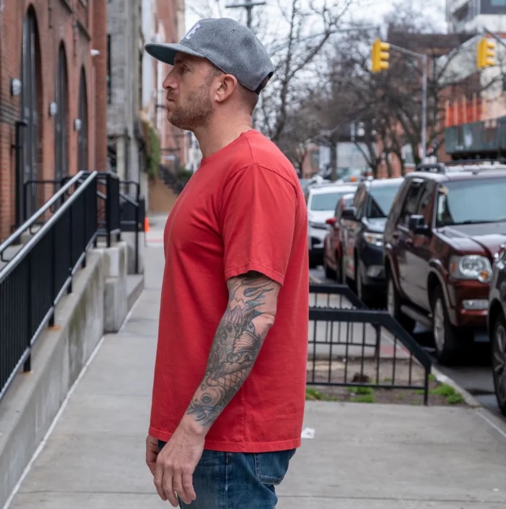 Red Garment Dyed T-shirt