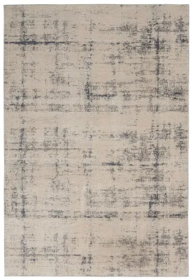 Rustic Textures RUS06 Ivory/Blue Rug