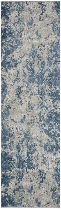 Rustic Textures RUS16 Grey/Blue Rug