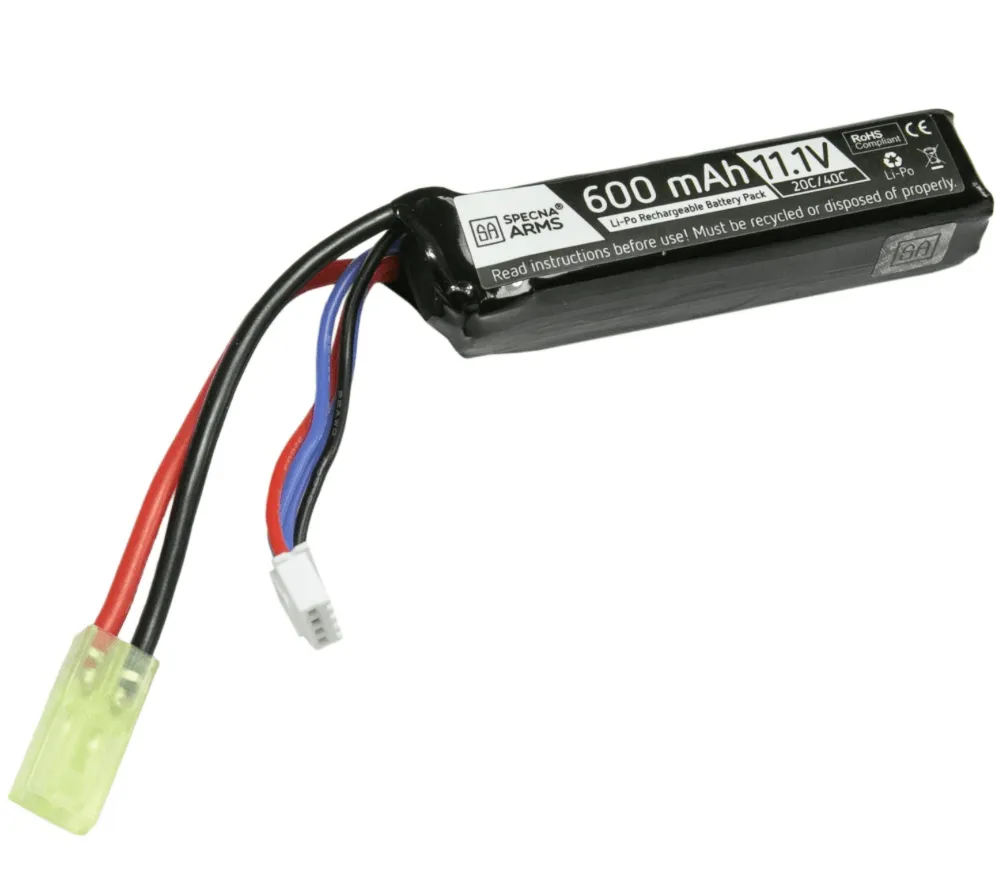 SA - Li-Po 11.1V 600mAh 20/40C Batteri til PDW - Mini Tamiya