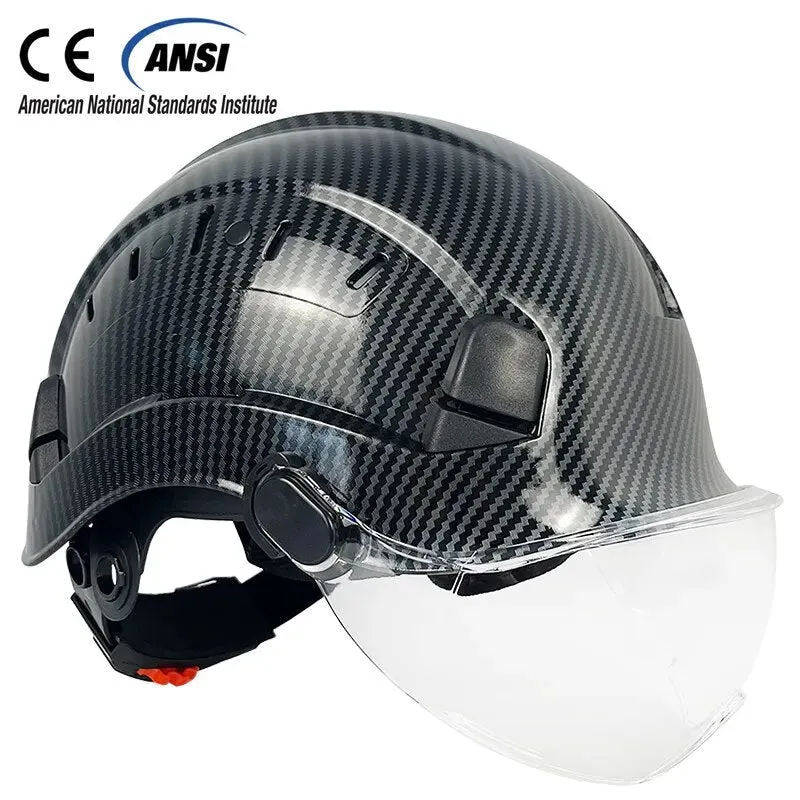 Safety Helmet With Visor and Earmuffs