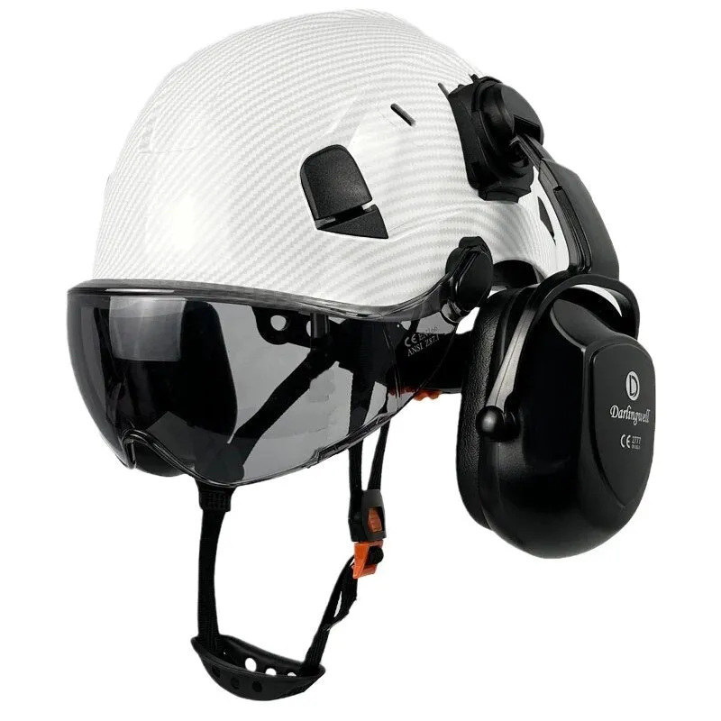 Safety Helmet With Visor and Earmuffs