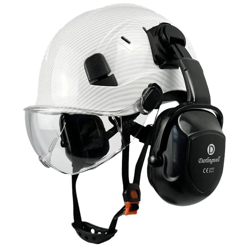 Safety Helmet With Visor and Earmuffs