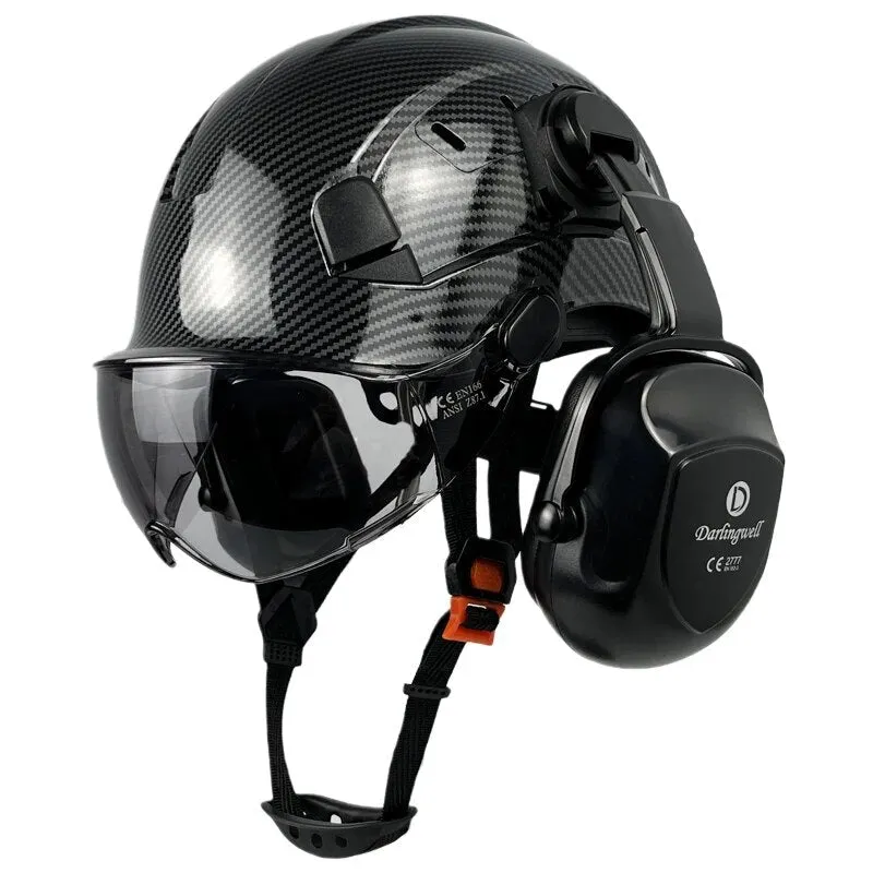 Safety Helmet With Visor and Earmuffs